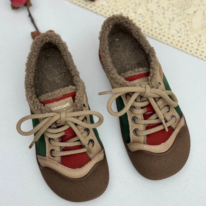 Flats Women's Loafers Shoes Fashion Lace Up Sport Shoes Casual Winter Woman's Boots 2025 Walking Short Plush New Botas Femme
Flats Women's Loafers Shoes Fashion Lace Up Sport Shoes Casual Winter Woman's Boots 2025 Walking Short Plush New Botas Femme