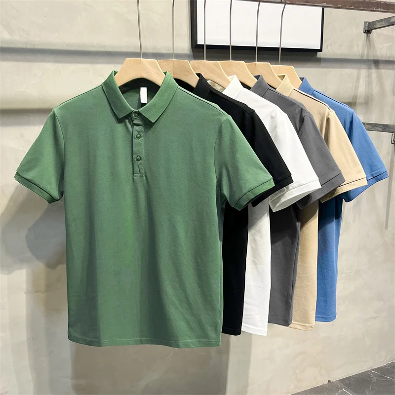 Solid Button Lapel Ice Shirt Men Casual All-match Short Sleeved T-shirt Unisex Elegant Loose Pullover Top Bottom Tees
Solid Button Lapel Ice Shirt Men Casual All-match Short Sleeved T-shirt Unisex Elegant Loose Pullover Top Bottom Tees