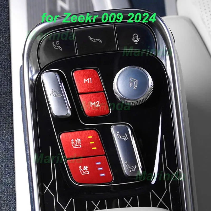 Car Central Console Metal Button Stickers for Zeekr 009 2024 Gear Panel Seat Button Trims Aluminium Alloy Interior Accessories
Car Central Console Metal Button Stickers for Zeekr 009 2024 Gear Panel Seat Button Trims Aluminium Alloy Interior Accessories