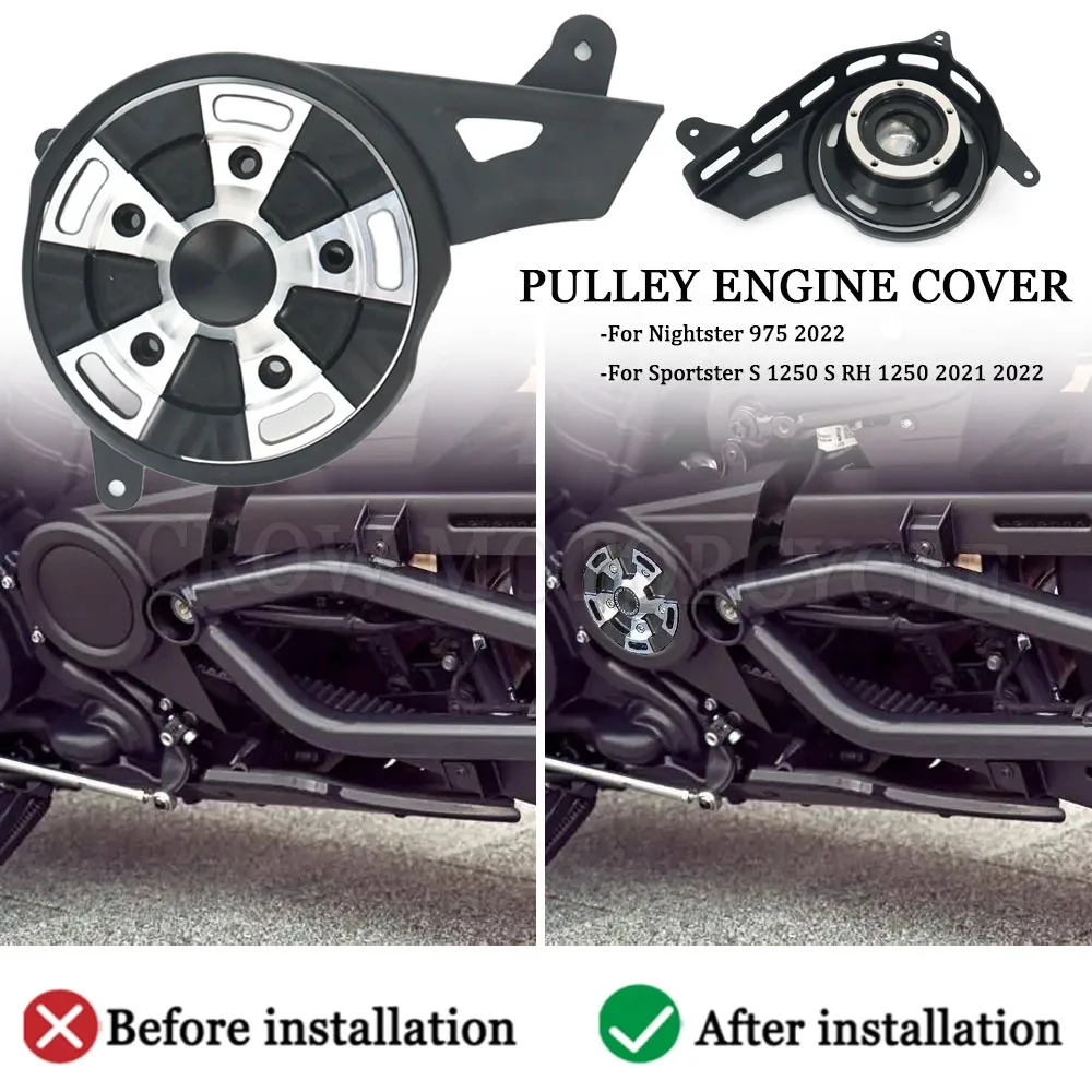 Для Sportster S 1250 S RH 1250 Nightster 975 2021-2022 шкив крышка двигателя аксессуары для мотоциклов крышка из нержавеющей стали
Для Sportster S 1250 S RH 1250 Nightster 975 2021-2022 шкив крышка двигателя аксессуары для мотоциклов крышка из нержавеющей стали