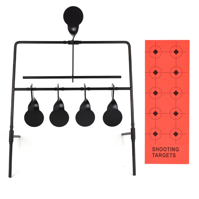 A3 Rotating Metal Target Stand 4+1 Shooting Training Iron Targets for Airsoft, Air Rifle, Air Pistol
A3 Rotating Metal Target Stand 4+1 Shooting Training Iron Targets for Airsoft, Air Rifle, Air Pistol