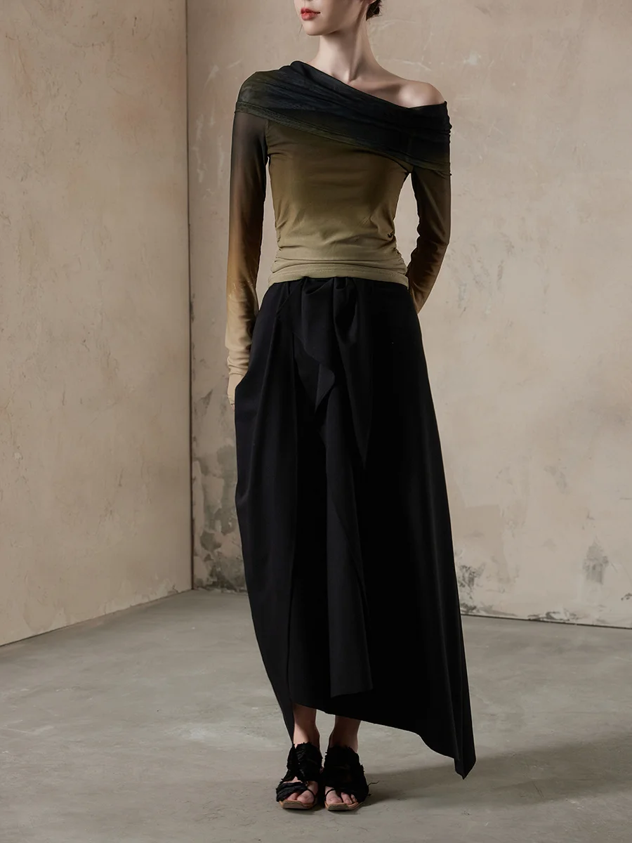 ONMOON Fairy T Asymmetrical A-Line Skirt Romantic Sle Bla Versatile Autumn 2024 Ele Aosphere Women's Skirt
ONMOON Fairy T Asymmetrical A-Line Skirt Romantic Sle Bla Versatile Autumn 2024 Ele Aosphere Women's Skirt