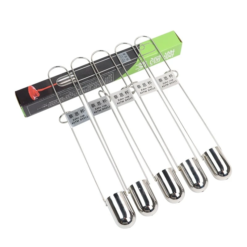Matte Zahn Cup Viscosity Cup 1#2#3#4#/5# Dip Type Stainless Steel Viscometer Flow Cup for Paint Finishes Oil
Matte Zahn Cup Viscosity Cup 1#2#3#4#/5# Dip Type Stainless Steel Viscometer Flow Cup for Paint Finishes Oil