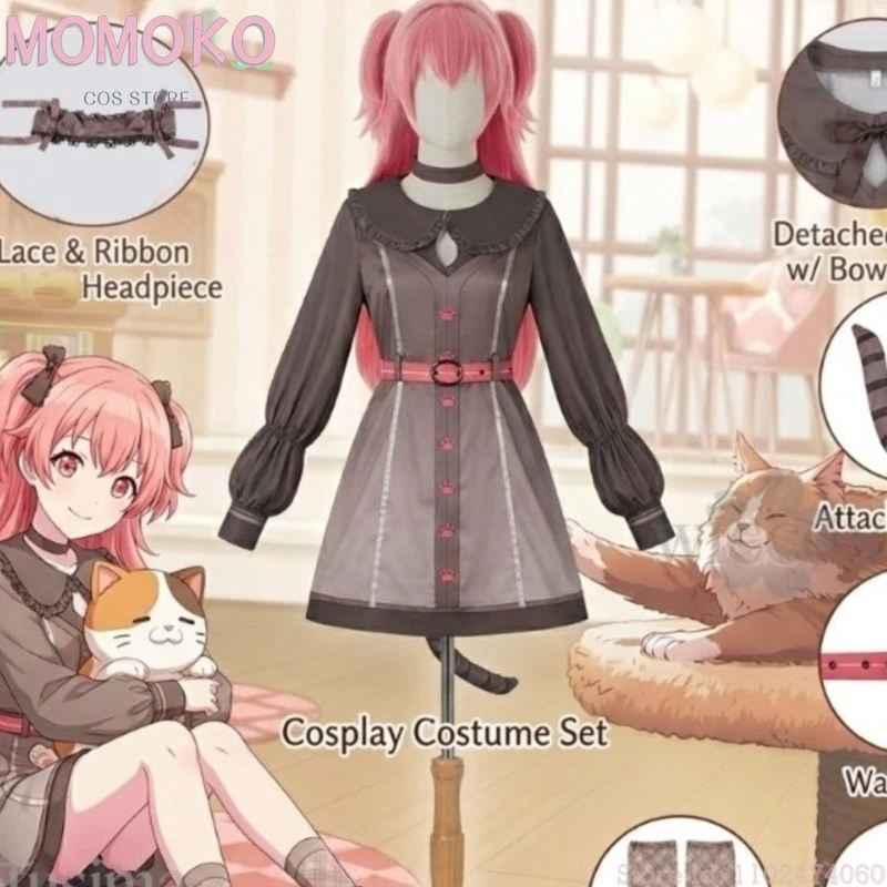 Anime cosplay Anime Game Project Sekai Cosplay Momoi Airi Kawaii Neko Cat Earwear Furry Tail disfraz mujer 코스튬
Anime cosplay Anime Game Project Sekai Cosplay Momoi Airi Kawaii Neko Cat Earwear Furry Tail disfraz mujer 코스튬