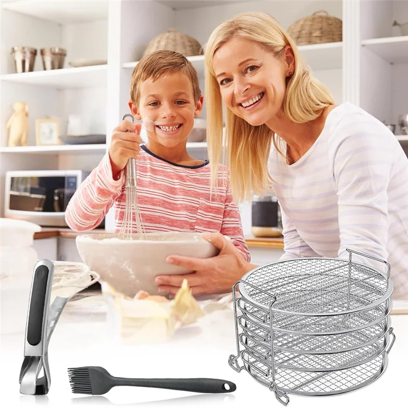 YLS-Stainless Steel Dehydrator Rack For Ninja Foodi 6.5& 8Qt And Ninja Pressure Cooker Dehydrator Rack Air Fryer Accessories
YLS-Stainless Steel Dehydrator Rack For Ninja Foodi 6.5& 8Qt And Ninja Pressure Cooker Dehydrator Rack Air Fryer Accessories