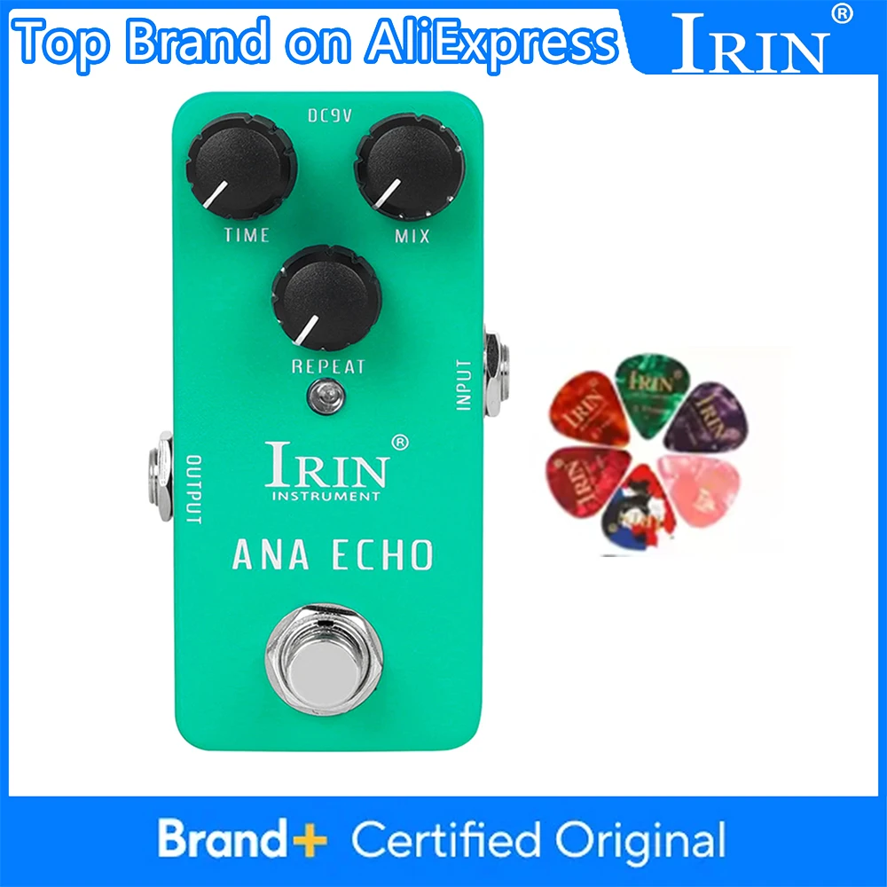 Гитарная педаль эффектов IRIN RS-10 Ana Echo: плавные аналоговые эффекты задержки, чистые аналоговые линейные педали, аксессуар для гитары, True Bypass
Гитарная педаль эффектов IRIN RS-10 Ana Echo: плавные аналоговые эффекты задержки, чистые аналоговые линейные педали, аксессуар для гитары, True Bypass