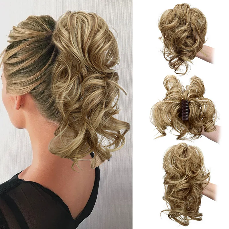 Synthetic Diy Claw Clip In Ponytail Extensions Hairpiece Hair Bun Fake Black Blonde Natural Hair False Pigtail for Women
Synthetic Diy Claw Clip In Ponytail Extensions Hairpiece Hair Bun Fake Black Blonde Natural Hair False Pigtail for Women
