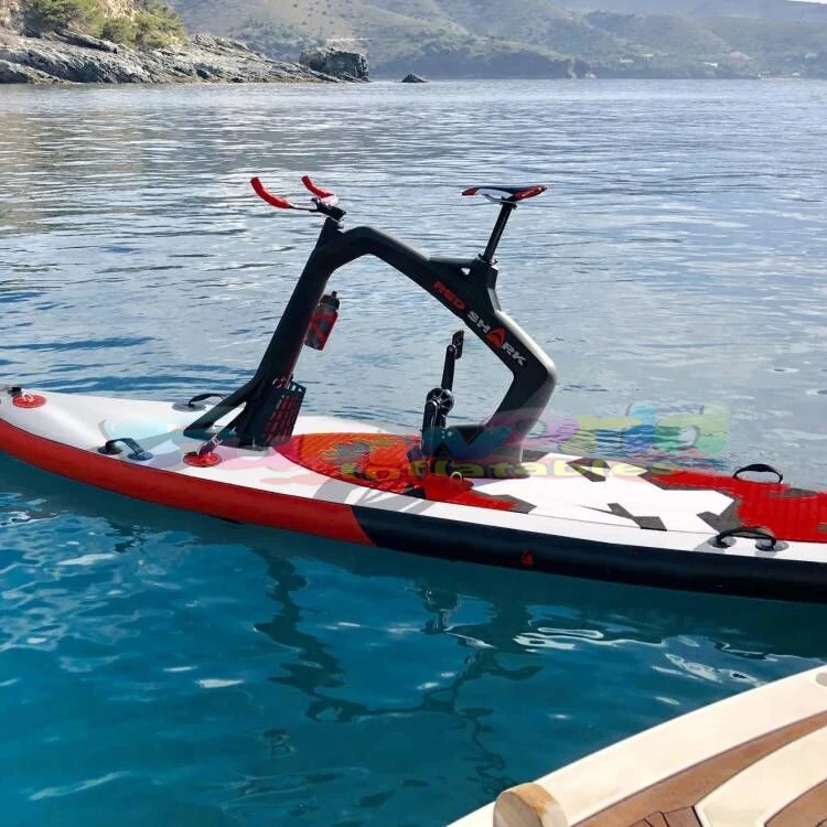 Commercial Sea Sport Equipment Electric Boat Bicycle Bicicleta Acuastica De Oedal Pvc Inflatable Water Bike
Commercial Sea Sport Equipment Electric Boat Bicycle Bicicleta Acuastica De Oedal Pvc Inflatable Water Bike