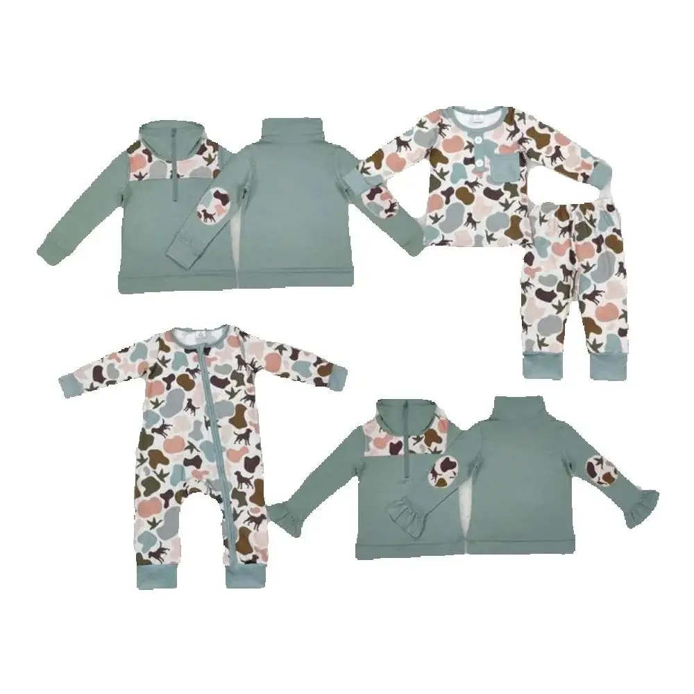 Baby kids clothing Sibling Spring girls and boys Sibling Boys Girls Green Camo Ducks Rompers Pullovers Pajamas Sets
Baby kids clothing Sibling Spring girls and boys Sibling Boys Girls Green Camo Ducks Rompers Pullovers Pajamas Sets