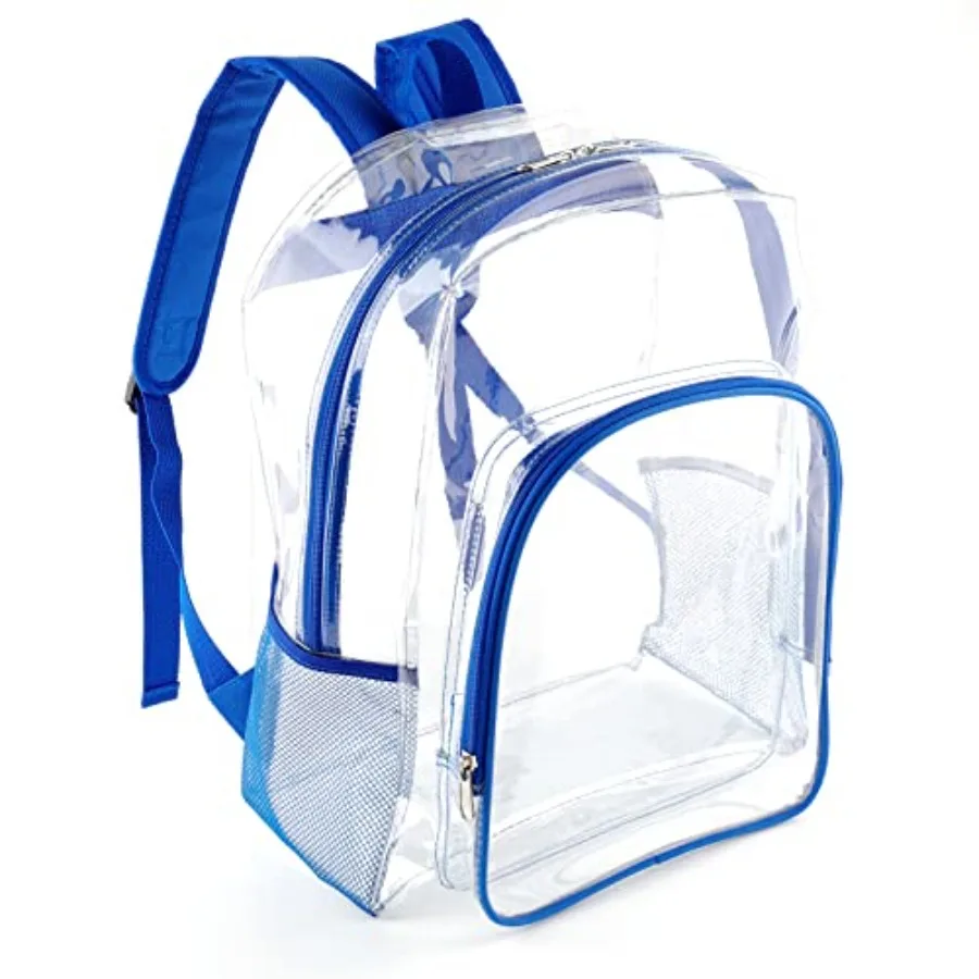 Heavy Duty Clear Backpack - See Through Transparent PVC School Bag with Reinforced Stitching - Durable Clear Bookbag for Colleg
Heavy Duty Clear Backpack - See Through Transparent PVC School Bag with Reinforced Stitching - Durable Clear Bookbag for Colleg