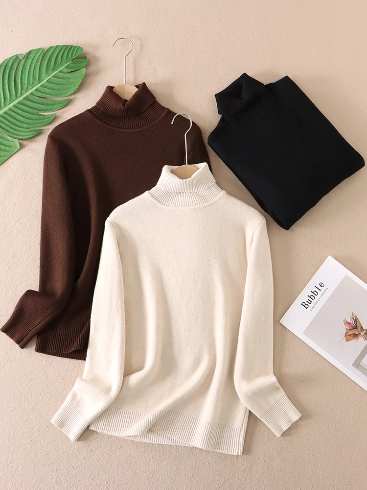 Thiened High Collar Sweater Women's One-Piece Fluffy Soft Skin-Friendly Overhead Pure Color Knitted Winter Clothes
Thiened High Collar Sweater Women's One-Piece Fluffy Soft Skin-Friendly Overhead Pure Color Knitted Winter Clothes