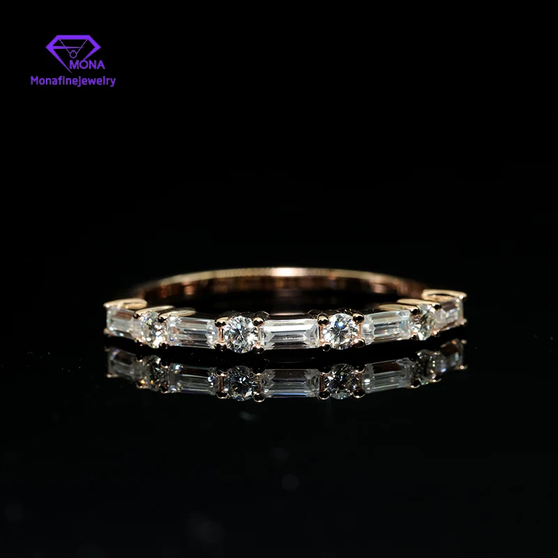 Colorful 4 Stones Moissanite Diamond Gemstones Half Eternity For Women Anniversary Wedding Band
Colorful 4 Stones Moissanite Diamond Gemstones Half Eternity For Women Anniversary Wedding Band