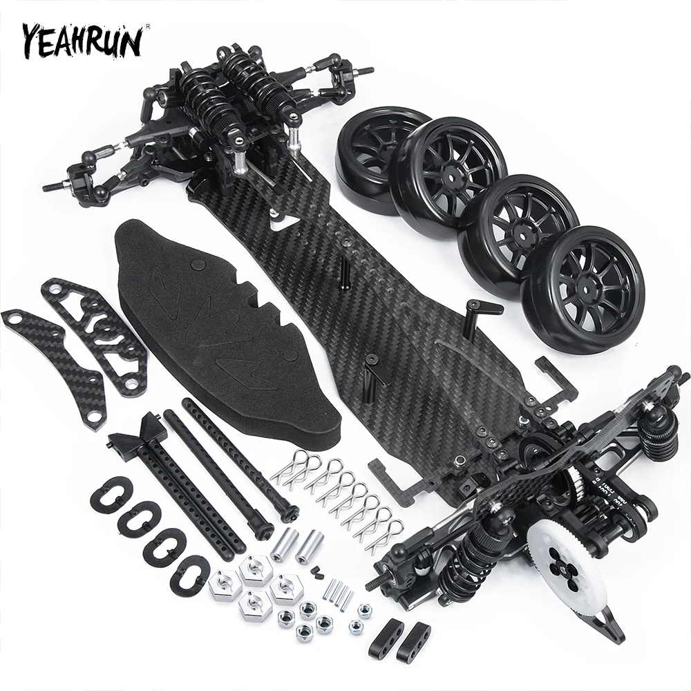 Шасси YEAHRUN из сплава и CF, рама Sakura D5S, колесные диски, комплект амортизаторов для 1/10 RWD MR Drift, обновленные детали для моделей автомобилей
Шасси YEAHRUN из сплава и CF, рама Sakura D5S, колесные диски, комплект амортизаторов для 1/10 RWD MR Drift, обновленные детали для моделей автомобилей