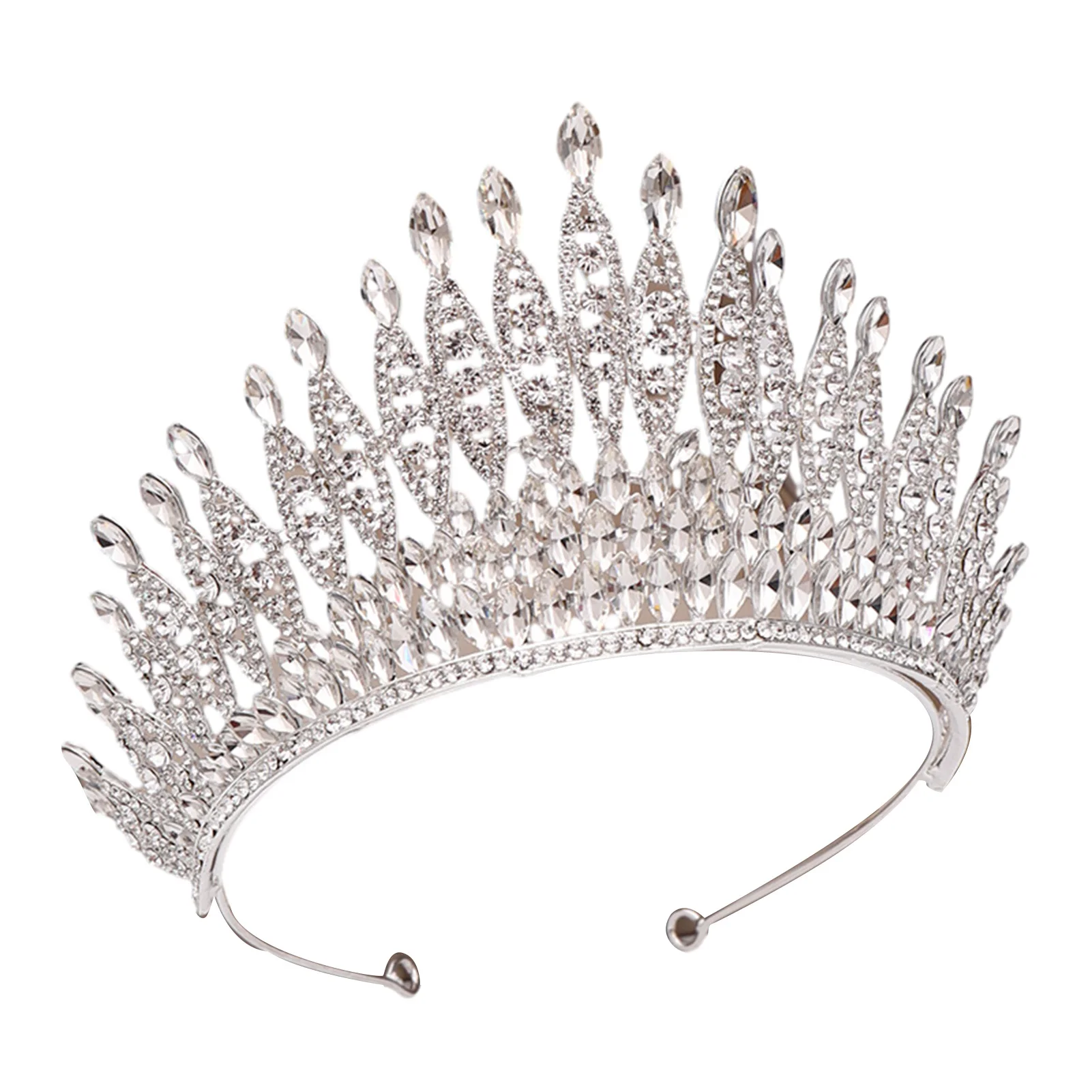 Wedding Crystal Crown Non-Slip Shiny Rhinestones Styling Crown Headpieces Women's Head Decorations
Wedding Crystal Crown Non-Slip Shiny Rhinestones Styling Crown Headpieces Women's Head Decorations