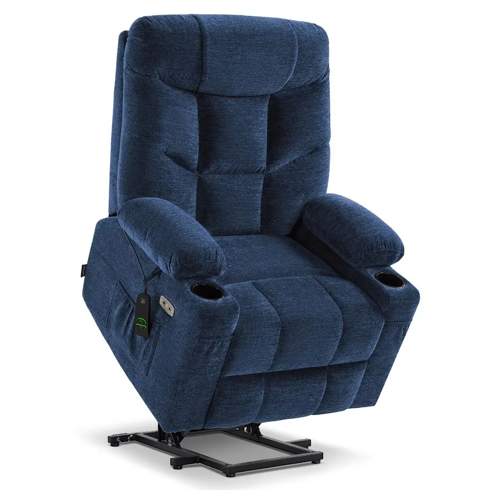 Power Lift Recliner Chair with Extended Footrest for Elderly People, Fabric 7283 Navy Blue, Large
Power Lift Recliner Chair with Extended Footrest for Elderly People, Fabric 7283 Navy Blue, Large