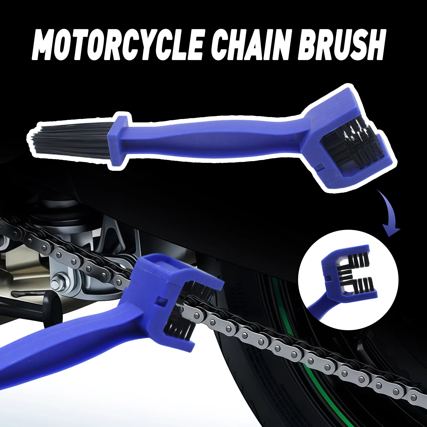 Motor Chain Cleaning Brush Brake Cleaner Tool For YAMAHA KAWASAKI SUZUKI HONDA CRF XR YZ YZF RMZ WR Bike Maintenance Accessory
Motor Chain Cleaning Brush Brake Cleaner Tool For YAMAHA KAWASAKI SUZUKI HONDA CRF XR YZ YZF RMZ WR Bike Maintenance Accessory