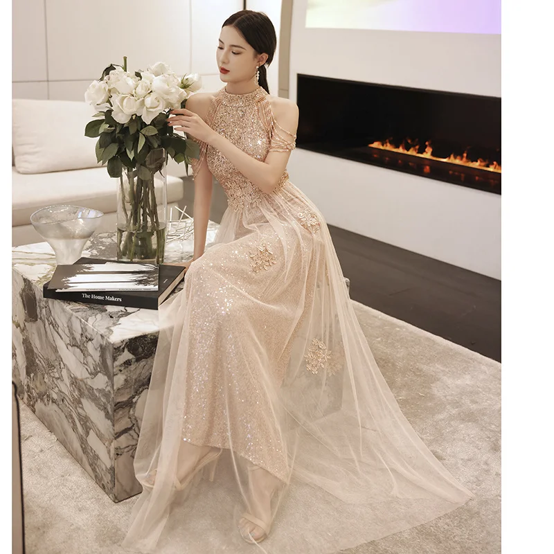 Gaoding Evening Dress New 2023 High end Dress Women's Tassel Banquet Style Host Fairy Long Style
Gaoding Evening Dress New 2023 High end Dress Women's Tassel Banquet Style Host Fairy Long Style