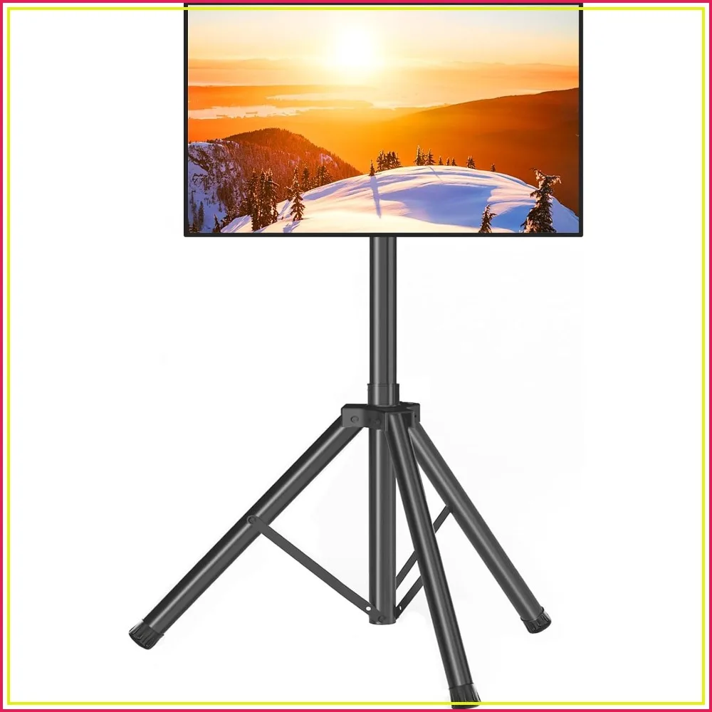 Tripod TV Stand for 23-75 inch TVs, Supports up to 100 lbs, Tilt & Height Adjustable, Max VESA 600x400mm, Black
Tripod TV Stand for 23-75 inch TVs, Supports up to 100 lbs, Tilt & Height Adjustable, Max VESA 600x400mm, Black