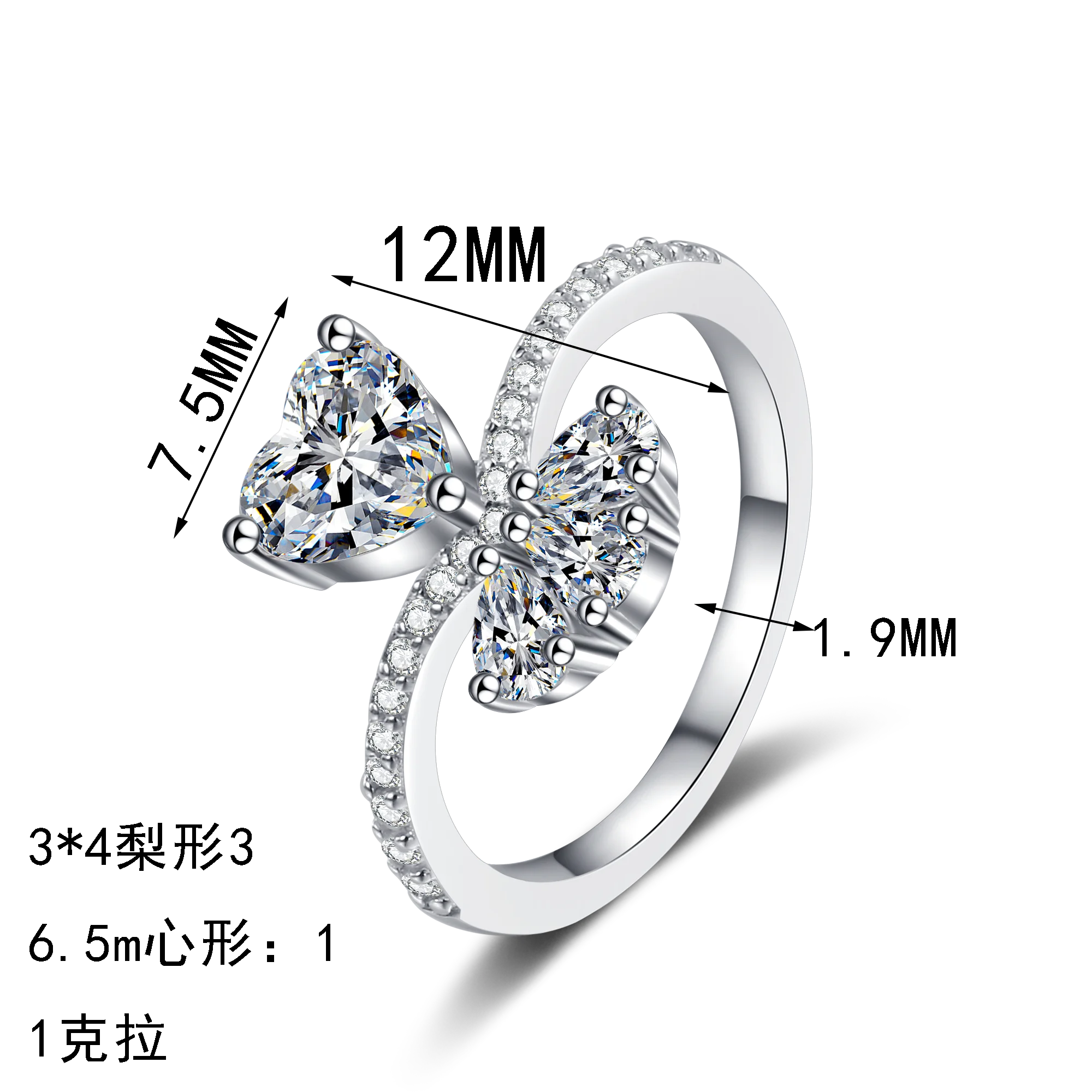 Diamond Studded ring for Women Fashionable and Personalized 925 Sterling Silver New ins Trendy and High-end Ring Accessories
Diamond Studded ring for Women Fashionable and Personalized 925 Sterling Silver New ins Trendy and High-end Ring Accessories