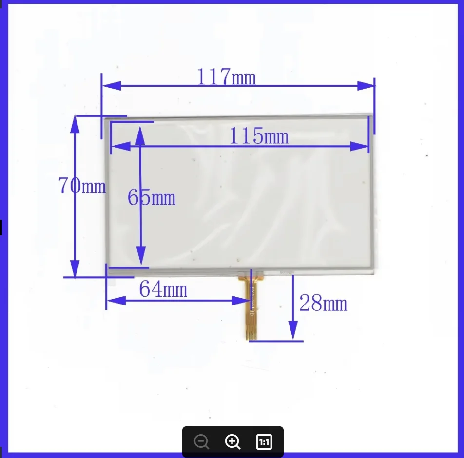 ZhiYuSun 5 Inch Touch Screen welding 117mm*70mm Small five inches for AT050TN33 117*70 Teclas E road navigation MP45 LH980N GPS
ZhiYuSun 5 Inch Touch Screen welding 117mm*70mm Small five inches for AT050TN33 117*70 Teclas E road navigation MP45 LH980N GPS