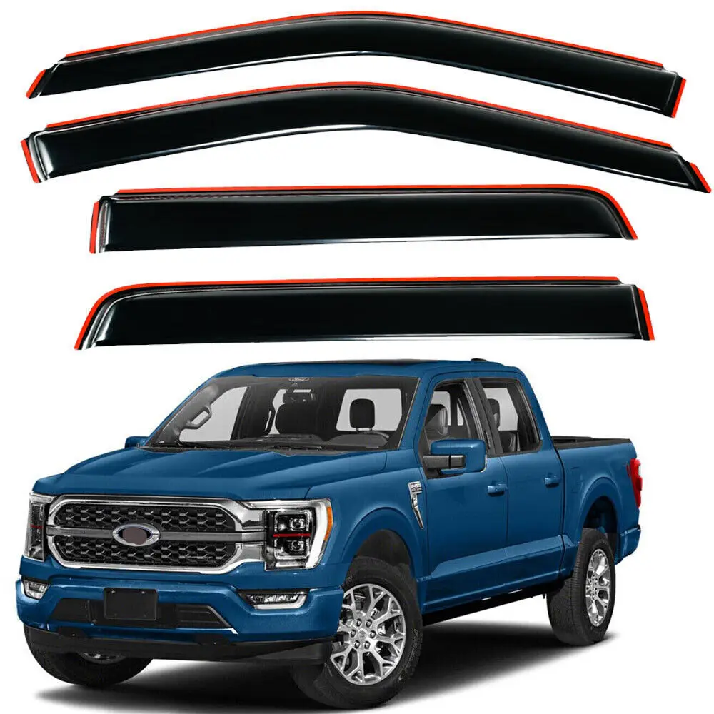 Ветровики для окон, защита от солнца и дождя, для Ford F150 Crew Cab 2015-2022 годов выпуска
Ветровики для окон, защита от солнца и дождя, для Ford F150 Crew Cab 2015-2022 годов выпуска