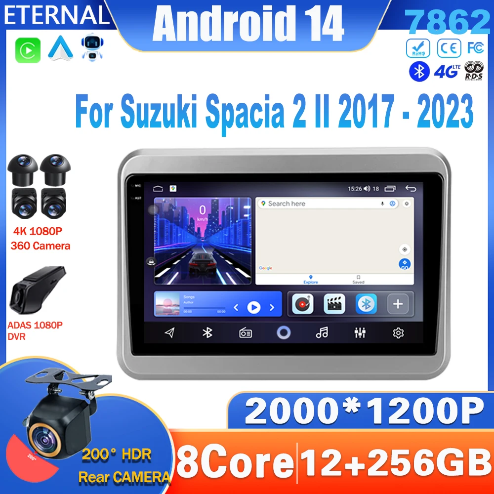 Android 14 Car Radio For Suzuki Spacia 2 II 2017 - 2022 Multimedia Video Player Navigation Carplay Head Unit 4G WIFI NO 2Din DVD
Android 14 Car Radio For Suzuki Spacia 2 II 2017 - 2022 Multimedia Video Player Navigation Carplay Head Unit 4G WIFI NO 2Din DVD