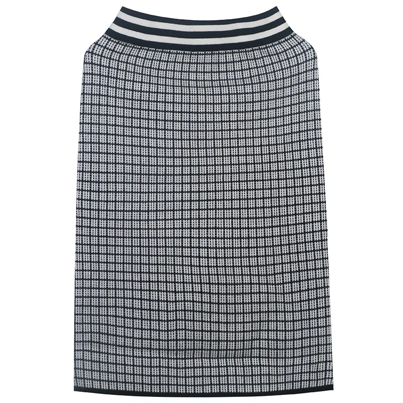 New Knitted Cotton Skirt High Quality Plaid Sheath Skirt
New Knitted Cotton Skirt High Quality Plaid Sheath Skirt
