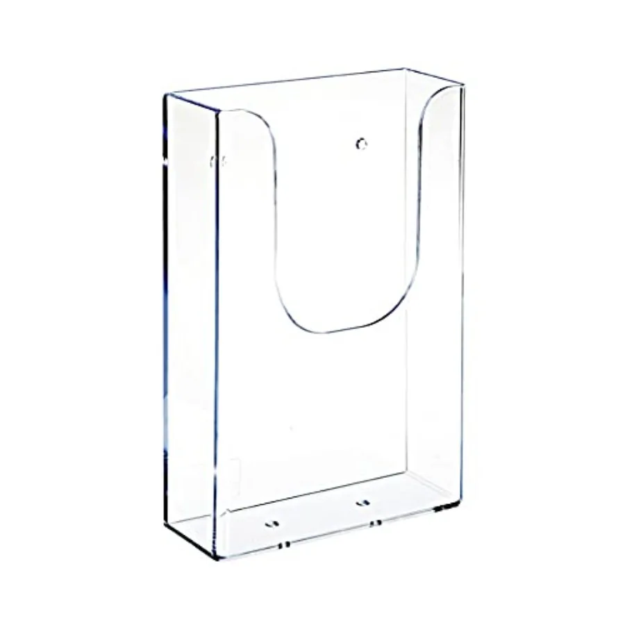 Brochure Holder Wall Mount, Clear Literature Holder, Transparent Acrylic, 4.3 x 1.6 x 6.5 inches
Brochure Holder Wall Mount, Clear Literature Holder, Transparent Acrylic, 4.3 x 1.6 x 6.5 inches
