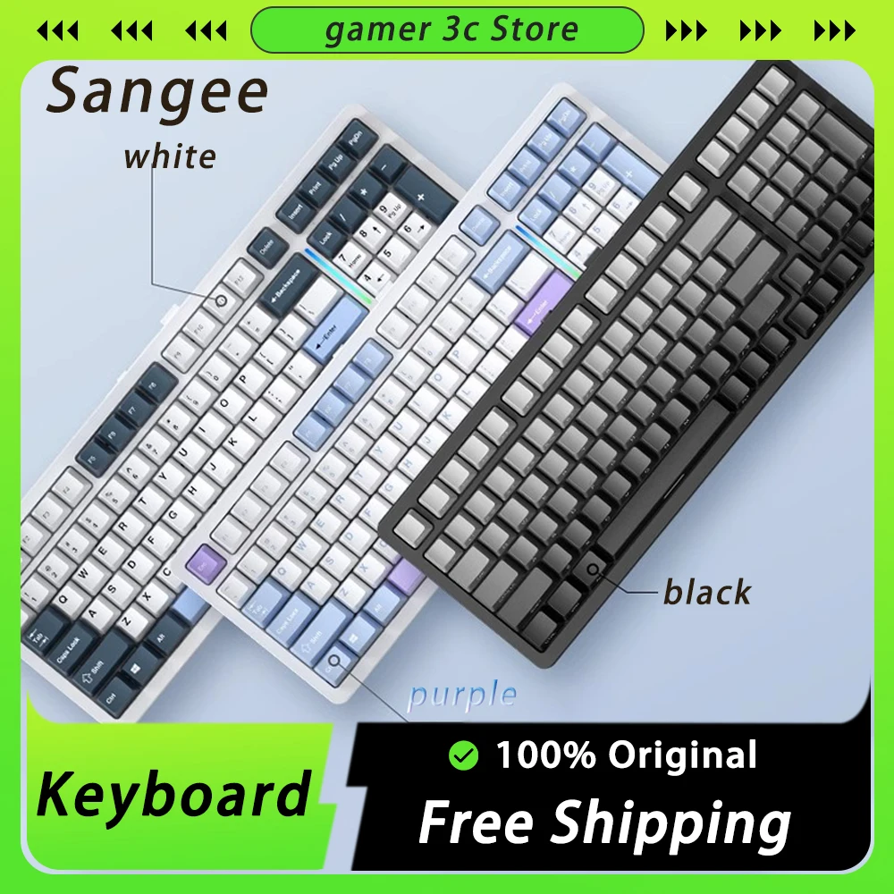 Клавиатура Sangee SG99 Беспроводная механическая, игровая клавиатура с клавишами PBT
Клавиатура Sangee SG99 Беспроводная механическая, игровая клавиатура с клавишами PBT