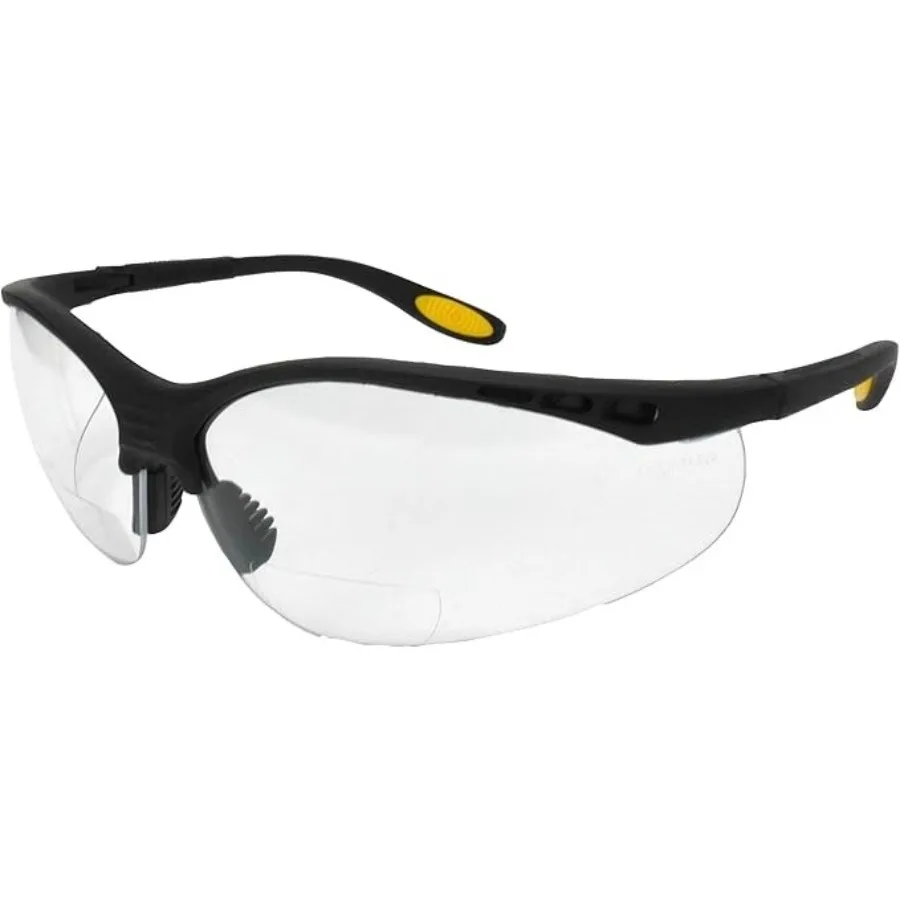 High-performance bifocal safety glasses (with rubber temples and protective case) — clear lenses, 2.0 diopter, Rx-Bifocal 2.0
High-performance bifocal safety glasses (with rubber temples and protective case) — clear lenses, 2.0 diopter, Rx-Bifocal 2.0
