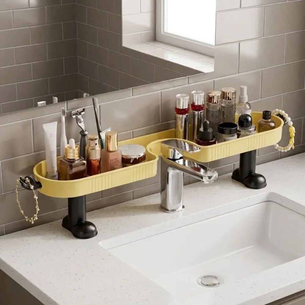 No-Drill Bathroom Storage Rack Removable with Hook Faucet Sink Shelf Space Saving Large Capacity Faucet Drain Organizer Kitchen
No-Drill Bathroom Storage Rack Removable with Hook Faucet Sink Shelf Space Saving Large Capacity Faucet Drain Organizer Kitchen