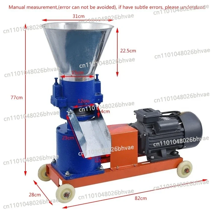 220V/380V 100kg/h-200kg/h Pellet Mill Multi-function Feed Food Pellet Making Machine Household Animal Feed Granulator KL-125/150
220V/380V 100kg/h-200kg/h Pellet Mill Multi-function Feed Food Pellet Making Machine Household Animal Feed Granulator KL-125/150