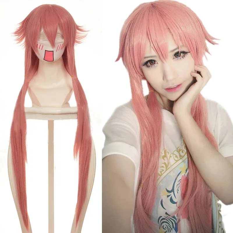 36'' 90cm Long Pink Yuno Gasai Wig The Future Diary Mirai Nikki Yuno Heat Resistant Hair Cosplay Costume Wigs + Wig Cap
36'' 90cm Long Pink Yuno Gasai Wig The Future Diary Mirai Nikki Yuno Heat Resistant Hair Cosplay Costume Wigs + Wig Cap