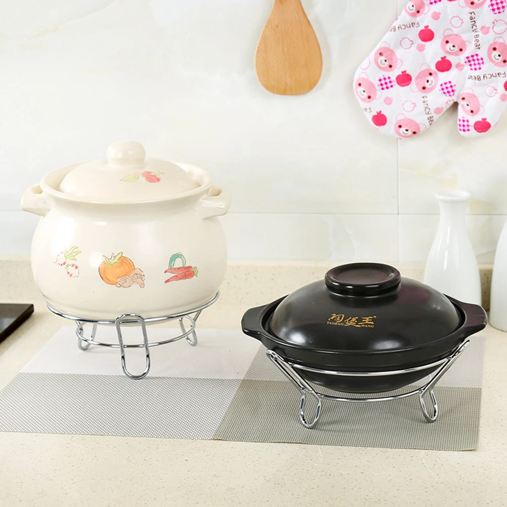 2Pcs Stainless Steel Pot Rack Heat-Proof Kitchen Pot Holder Table Rack for Hot Dishes Protect Dining Table
2Pcs Stainless Steel Pot Rack Heat-Proof Kitchen Pot Holder Table Rack for Hot Dishes Protect Dining Table