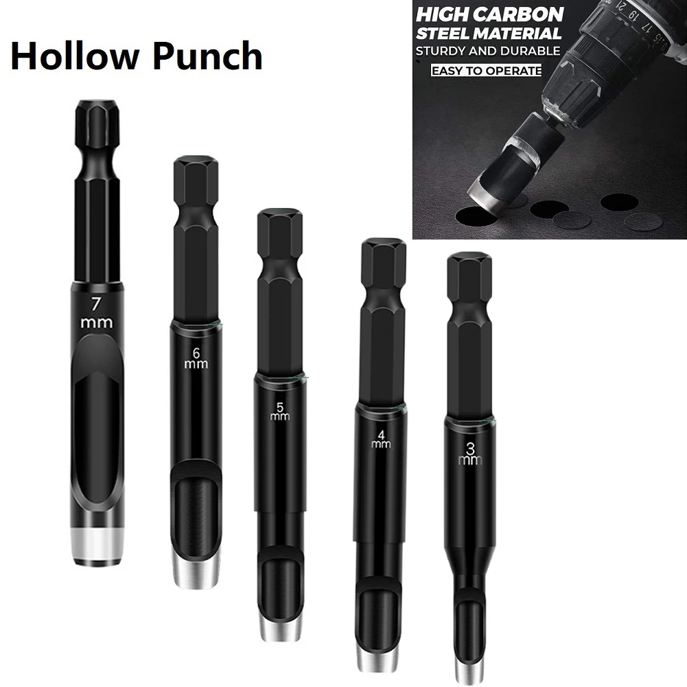 2/5Pcs HCS Hollow Punch Hex Shank Adapter Electric Machine Hollow Punch For Drill Cardboard Leather Belt Repair Tools
2/5Pcs HCS Hollow Punch Hex Shank Adapter Electric Machine Hollow Punch For Drill Cardboard Leather Belt Repair Tools