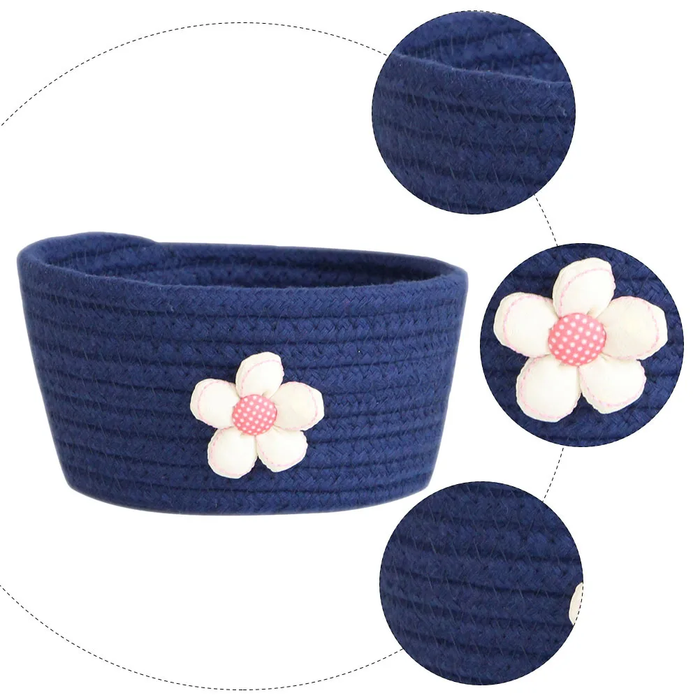 Compact Cotton Rope Storage Basket Desktop Holder for Home Office Organization Woven Small Baskets Tidy
Compact Cotton Rope Storage Basket Desktop Holder for Home Office Organization Woven Small Baskets Tidy
