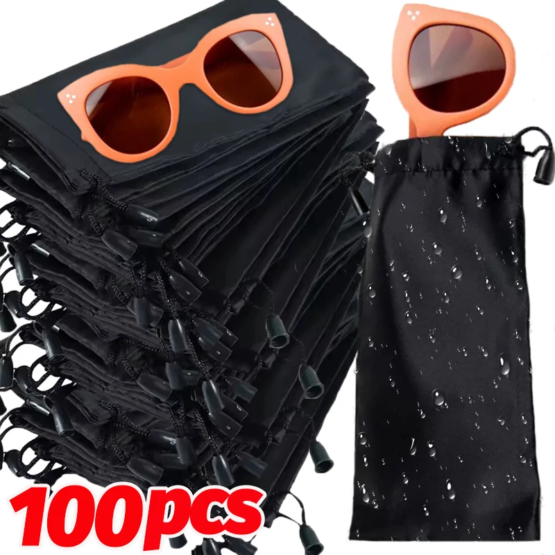 Waterproof Sunglasses Storage Bag Women Men Black Portable Storage Bag Dustproof Drawstring Fashion Glasses Bag Simple Accessory
Waterproof Sunglasses Storage Bag Women Men Black Portable Storage Bag Dustproof Drawstring Fashion Glasses Bag Simple Accessory
