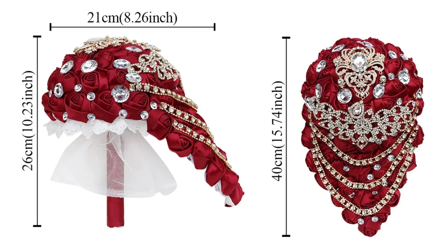 Wedding Bouquet Tassels PE Rose Rhinestones Bridesmaid Group Party Wedding Church Waterfall Bouquet W330G
Wedding Bouquet Tassels PE Rose Rhinestones Bridesmaid Group Party Wedding Church Waterfall Bouquet W330G