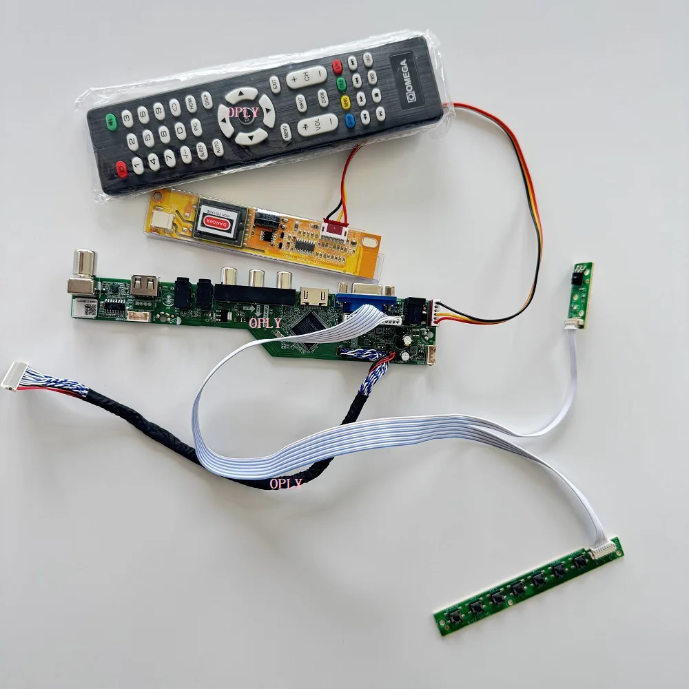 TV Controller board kit for LP154WU1 LP154WU1-TLA1 15.4" 1920X1200 VGA HDMI-compatible USB RF LCD panel AV screen LED
TV Controller board kit for LP154WU1 LP154WU1-TLA1 15.4" 1920X1200 VGA HDMI-compatible USB RF LCD panel AV screen LED