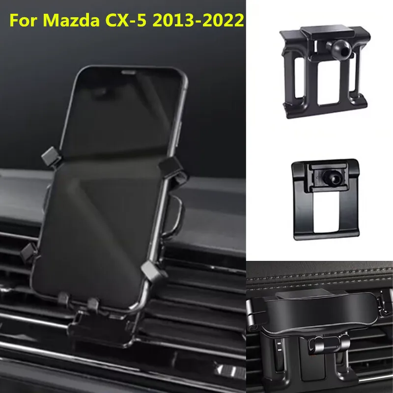 Cell Phone Air Vent Stand Smartphone Mount Holder Clip For Mazda CX-5 2013-2022
Cell Phone Air Vent Stand Smartphone Mount Holder Clip For Mazda CX-5 2013-2022