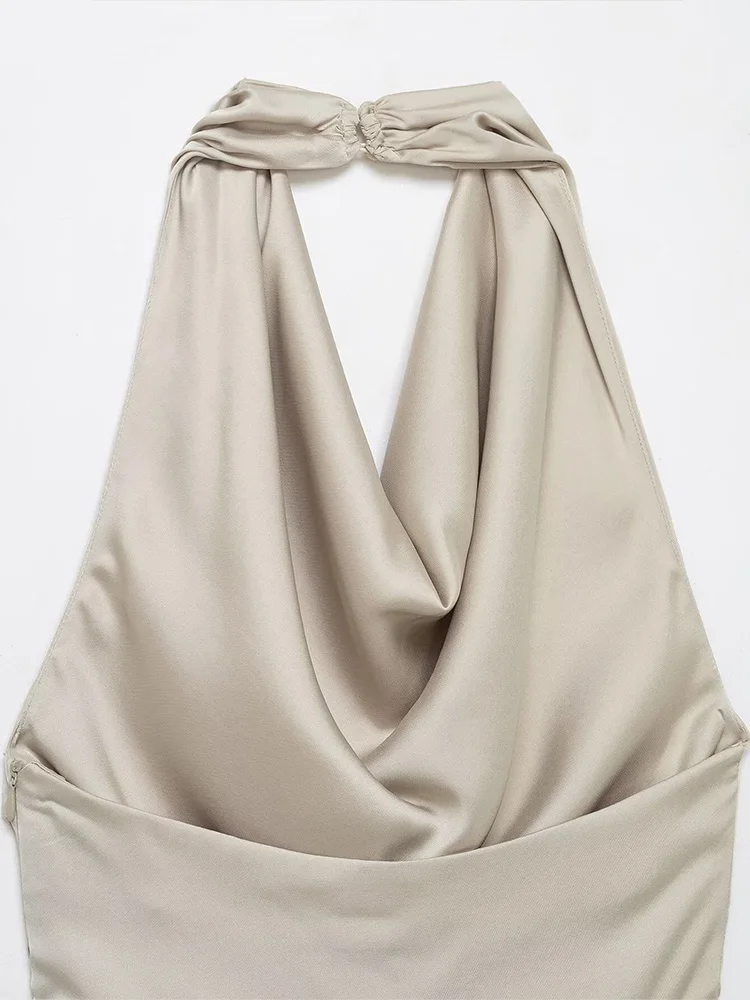 HH Women Summer Sexy Fashion Asymmetry Decoration Hanging Neck Collar Top Female Chic Sleeveless Backless Side Zipper Short Tops
HH Women Summer Sexy Fashion Asymmetry Decoration Hanging Neck Collar Top Female Chic Sleeveless Backless Side Zipper Short Tops