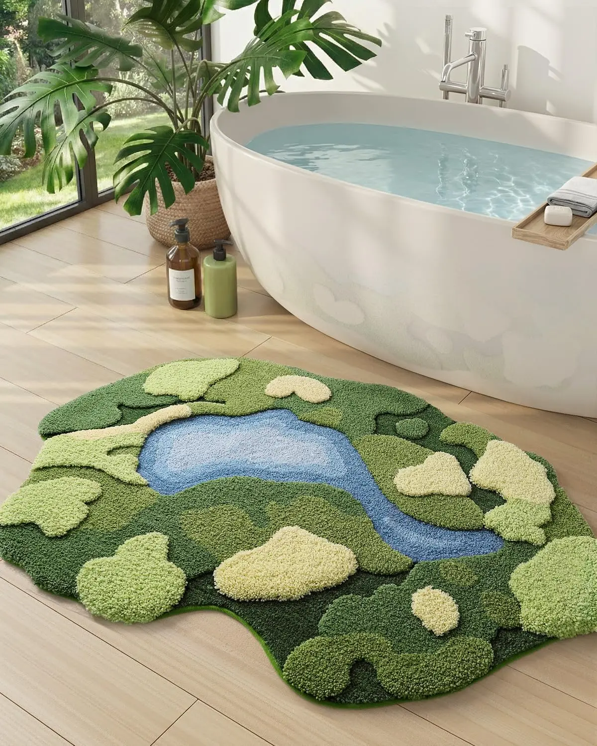 Ultra Thick Moss Bath Mat, Non Slip Washable Bathroom Rug, Super Absorbent Microfiber Carpet for Shower Floor, 39x55, Green
Ultra Thick Moss Bath Mat, Non Slip Washable Bathroom Rug, Super Absorbent Microfiber Carpet for Shower Floor, 39x55, Green