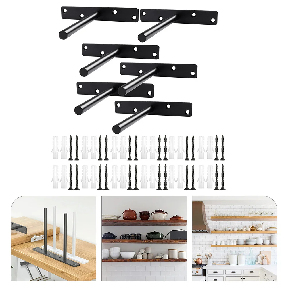 6pcs 15Cm Shelf Bracket Heavy Duty Floating Shelf Shelves Brackets Brackets Wall Mounting Steel Support Kit For Shelves
6pcs 15Cm Shelf Bracket Heavy Duty Floating Shelf Shelves Brackets Brackets Wall Mounting Steel Support Kit For Shelves