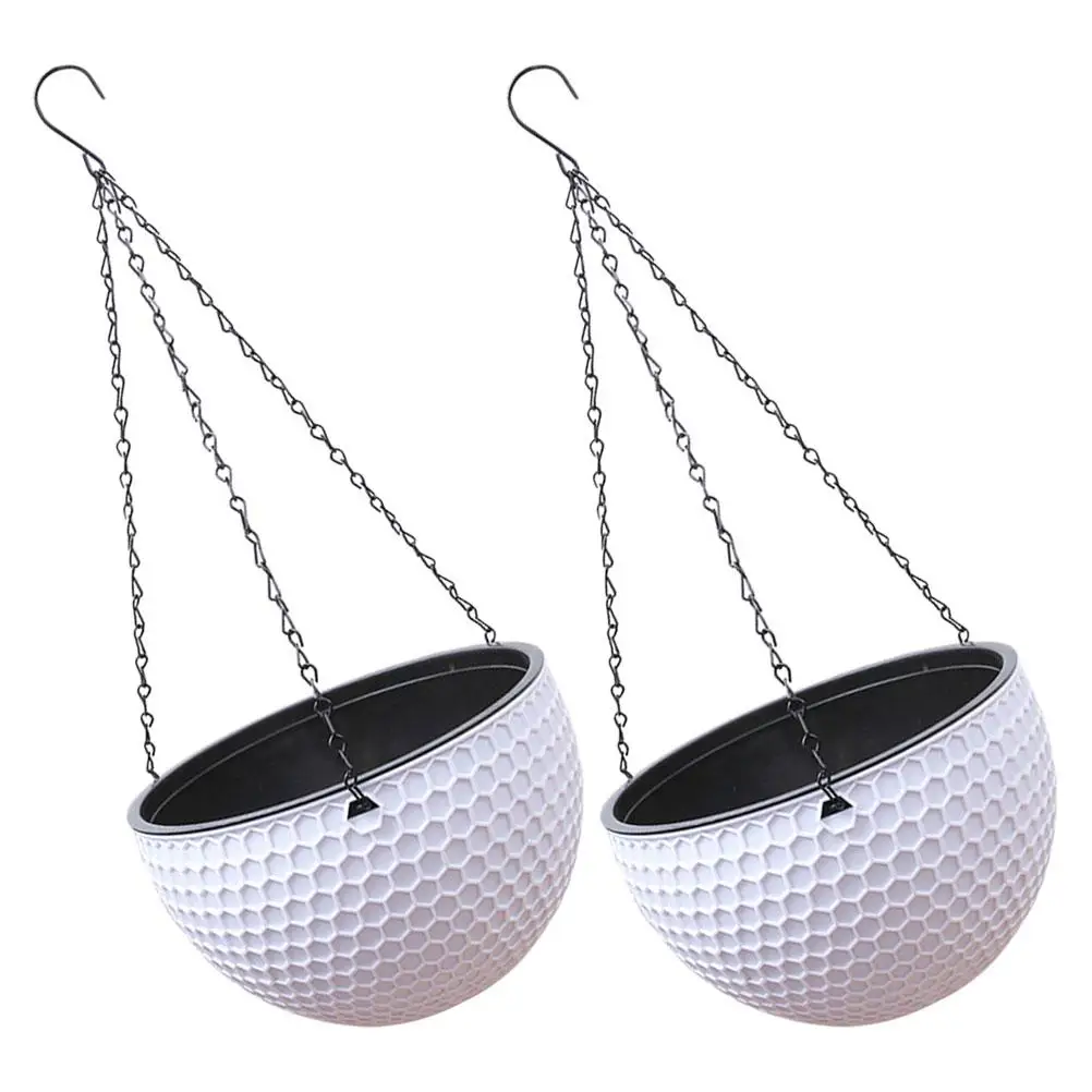 2 pcs Hanging Flower Pot White Small 16.5CM Office Garden Decor Balcony Planters Premium Plastic Long Lasting Modern Style
2 pcs Hanging Flower Pot White Small 16.5CM Office Garden Decor Balcony Planters Premium Plastic Long Lasting Modern Style