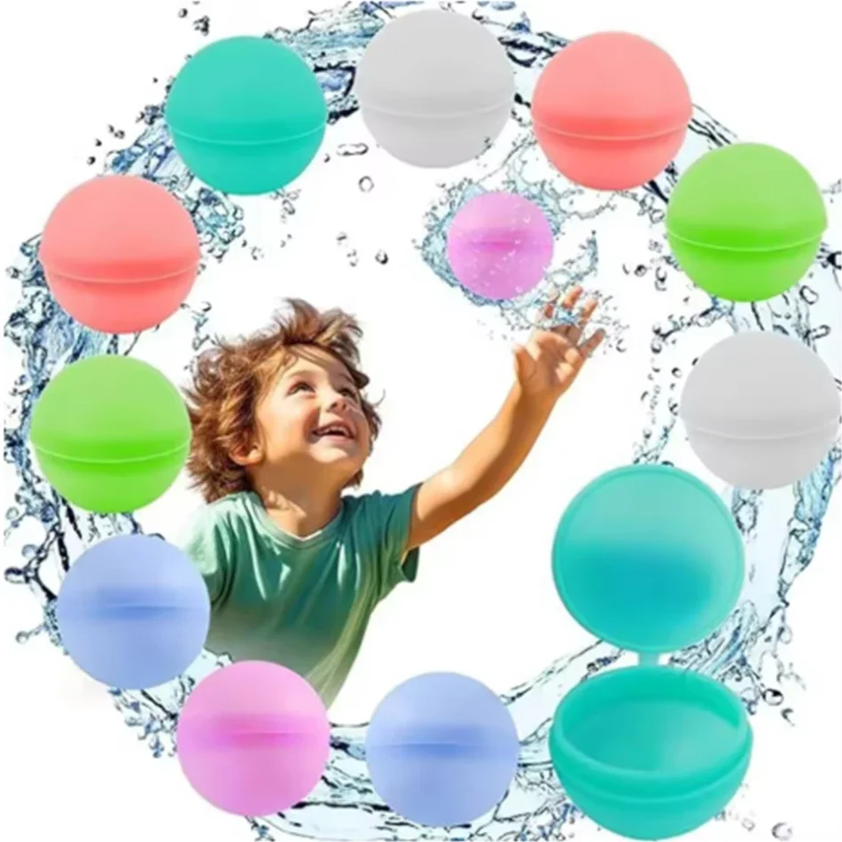 1-60 Reusable Water Balloons Swimming Pool Games Inflatable Swimming Pool Toys Water Games Parties Children's Toys Games Gifts
1-60 Reusable Water Balloons Swimming Pool Games Inflatable Swimming Pool Toys Water Games Parties Children's Toys Games Gifts