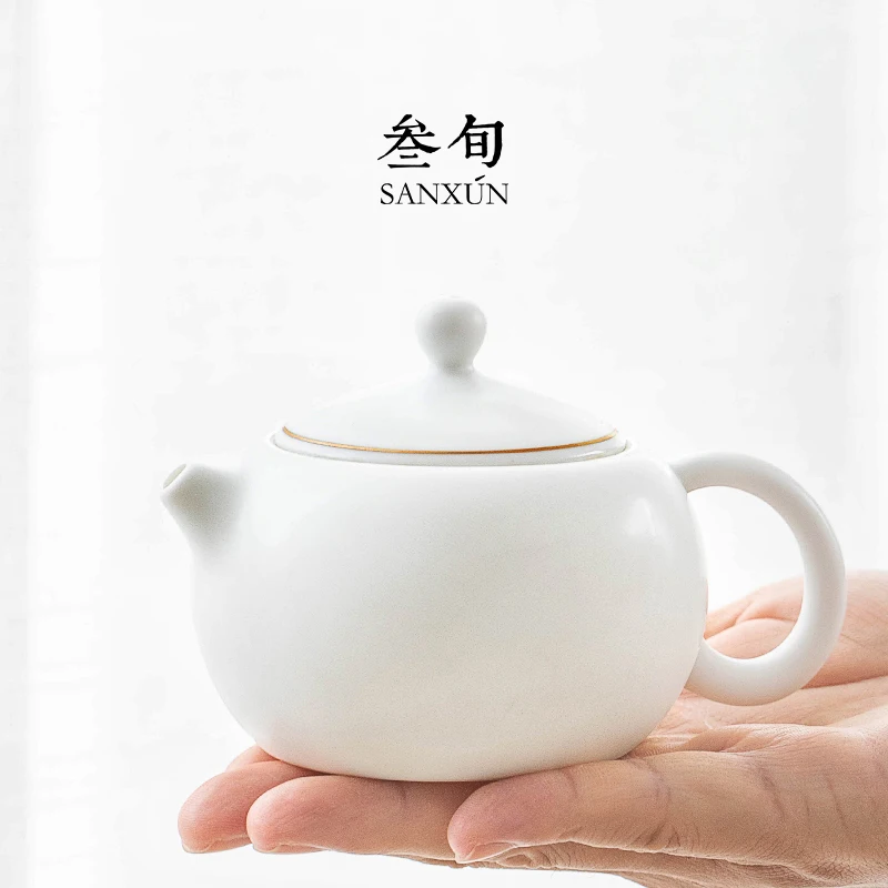 Three-weeks High-end Ceramic Tea Pot Set Small Size Heat Resistant Filtering Tea Brewing Pot Chinese Style Pure Color Glazed
Three-weeks High-end Ceramic Tea Pot Set Small Size Heat Resistant Filtering Tea Brewing Pot Chinese Style Pure Color Glazed