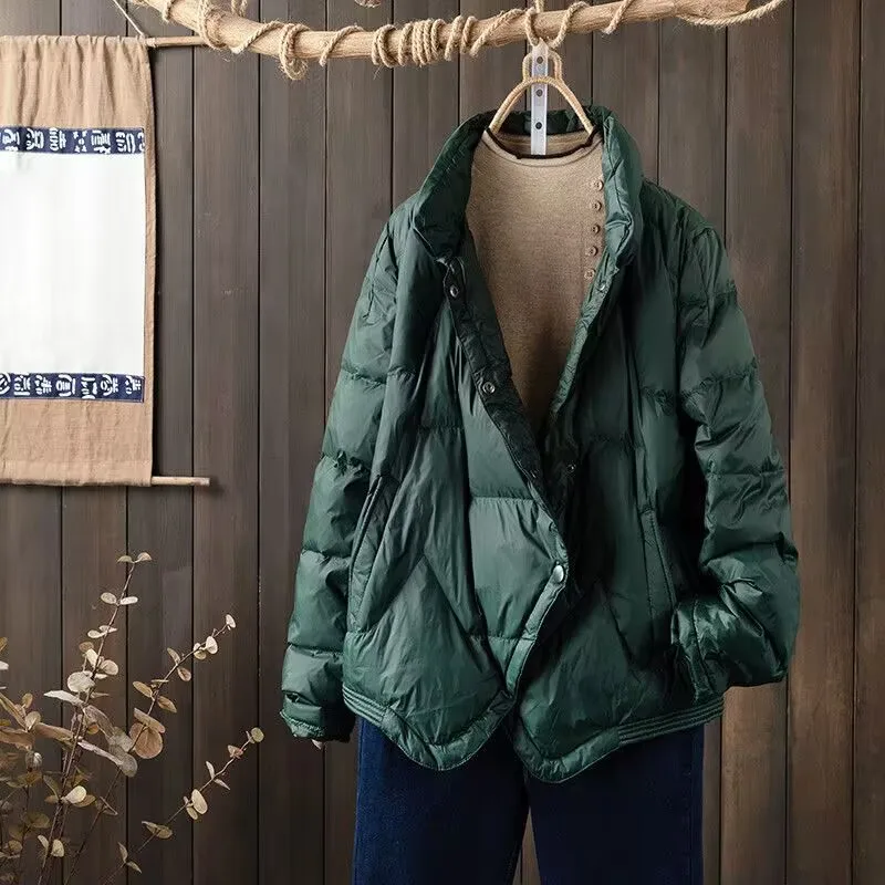 Autumn Winter Jacket Women Parkas 2023 New Fashion Loose Thin Down Cotton Coats Female Jackets Stand Collar Short Outwear Tops
Autumn Winter Jacket Women Parkas 2023 New Fashion Loose Thin Down Cotton Coats Female Jackets Stand Collar Short Outwear Tops