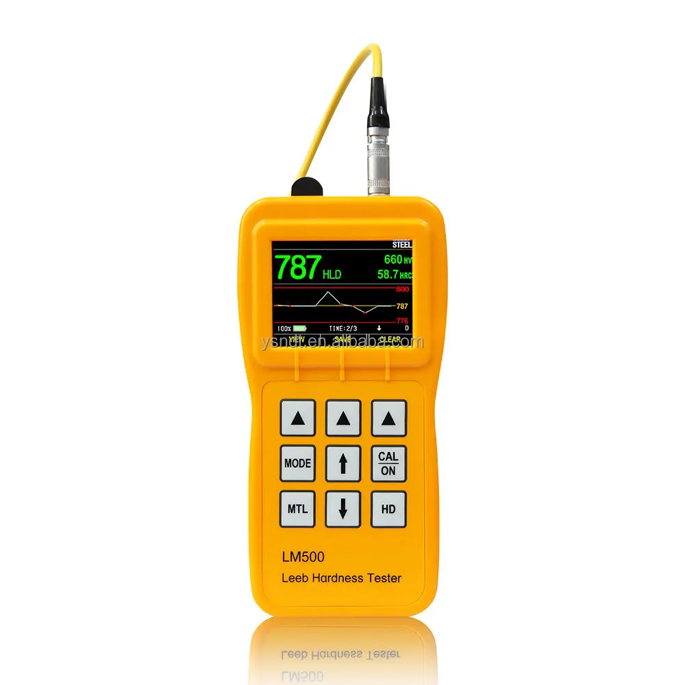 LM500 Portable Digital Leeb Hardness Tester Color Display Hardness Tester Big Character Display 11000 Groups Storage
LM500 Portable Digital Leeb Hardness Tester Color Display Hardness Tester Big Character Display 11000 Groups Storage