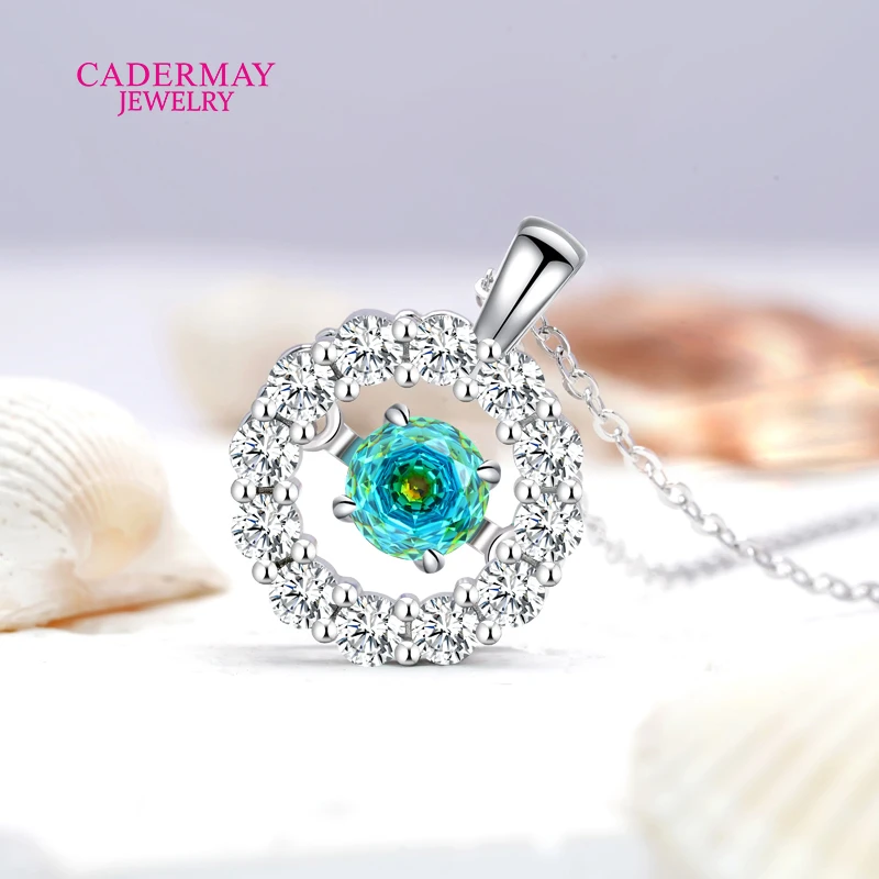 Dancing Pendant S925 Silver Pendant 6mm Round Blue Gemstones Moissanite Pendant Necklace For Women Gift
Dancing Pendant S925 Silver Pendant 6mm Round Blue Gemstones Moissanite Pendant Necklace For Women Gift