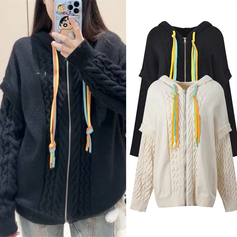 High-End European Doll fiti Multi-Cap Rope Knitted Loose Sweater for Women Faionable Open-Carved Knitwear Jaet
High-End European Doll fiti Multi-Cap Rope Knitted Loose Sweater for Women Faionable Open-Carved Knitwear Jaet